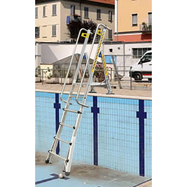 Vendita online Scala telescopica con piattaforma Abyss 6+4 gradini